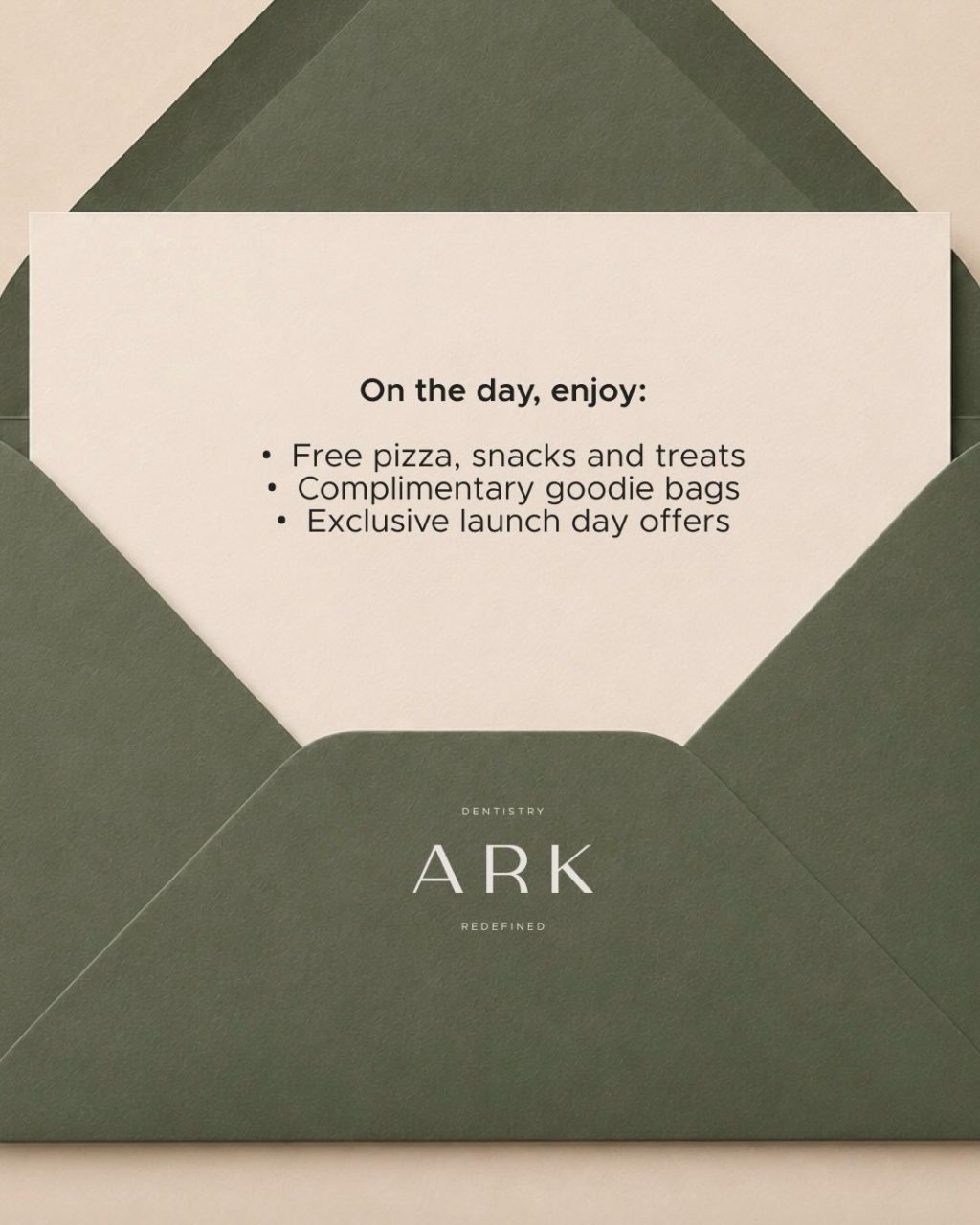 YOU’RE INVITED 🎉 Join us for the Grand Reveal of our brand new Ark Dentistry Shipley practice! 🦷

Sunday 14th June
12pm - 4pm
Location: Unit 2, 105 Wrose Rd, Shipley, BD18 1HX

Comment “SHIPLEY” below or send us a message to RSVP 👇

We can’t wait to see you all there! 🤩

#ArkDentistry #GrandReveal #DentalPractice #Shipley
